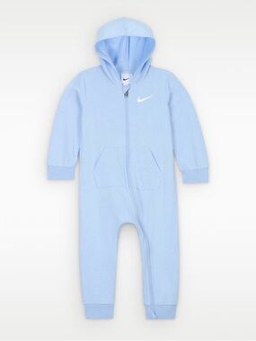 NWT Nike Baby Essentials Baby Hooded Coverall - Size Newborn -Blue